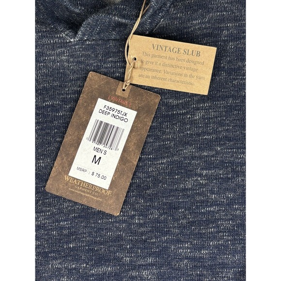 NWT Original Vintage WEATHERPROOF Men's Indigo Blue‎ Knit Turtleneck Size M - Picture 4 of 12
